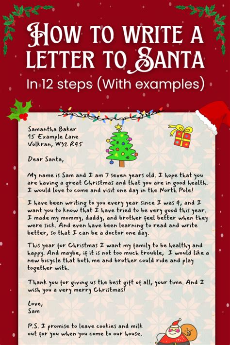 How to get a letter from Santa Claus for your child this Christmas.